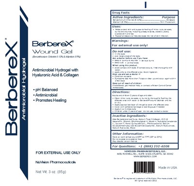 3oz Tube Label (Berberex Hydrogel Label 3oz)